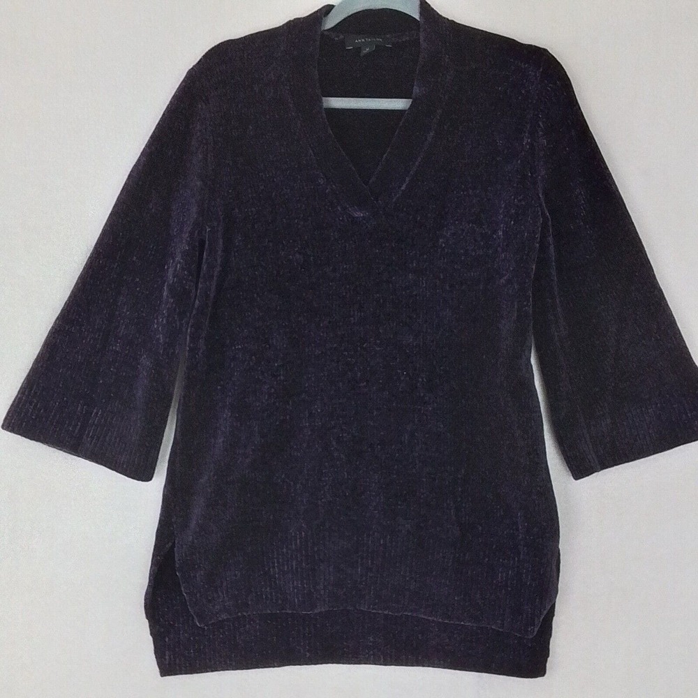 Ann Taylor Casual Chenille Sweater Size XS in Purple‎